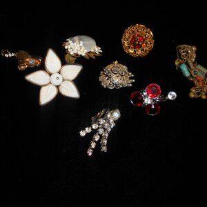 Vintage Single Earring Lot - Hobe, Trifari, etc